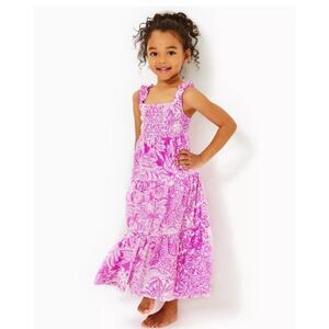 Lilly Pulitzer Girls
MINI HADLY COTTON MAXI DRESS- FLORAL WILD FUCHSIA